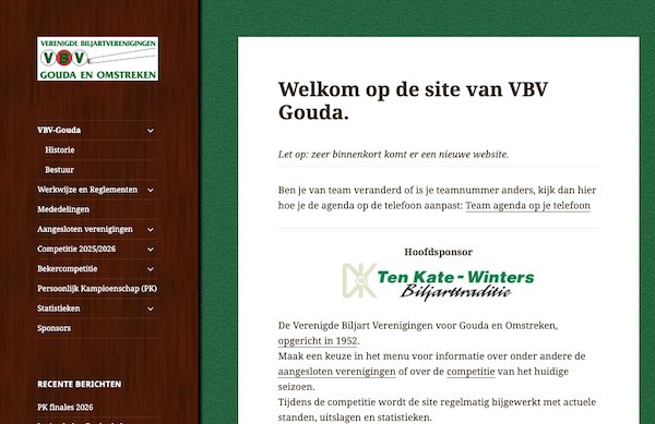 De oude site sinds 2016